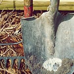 rake and spade